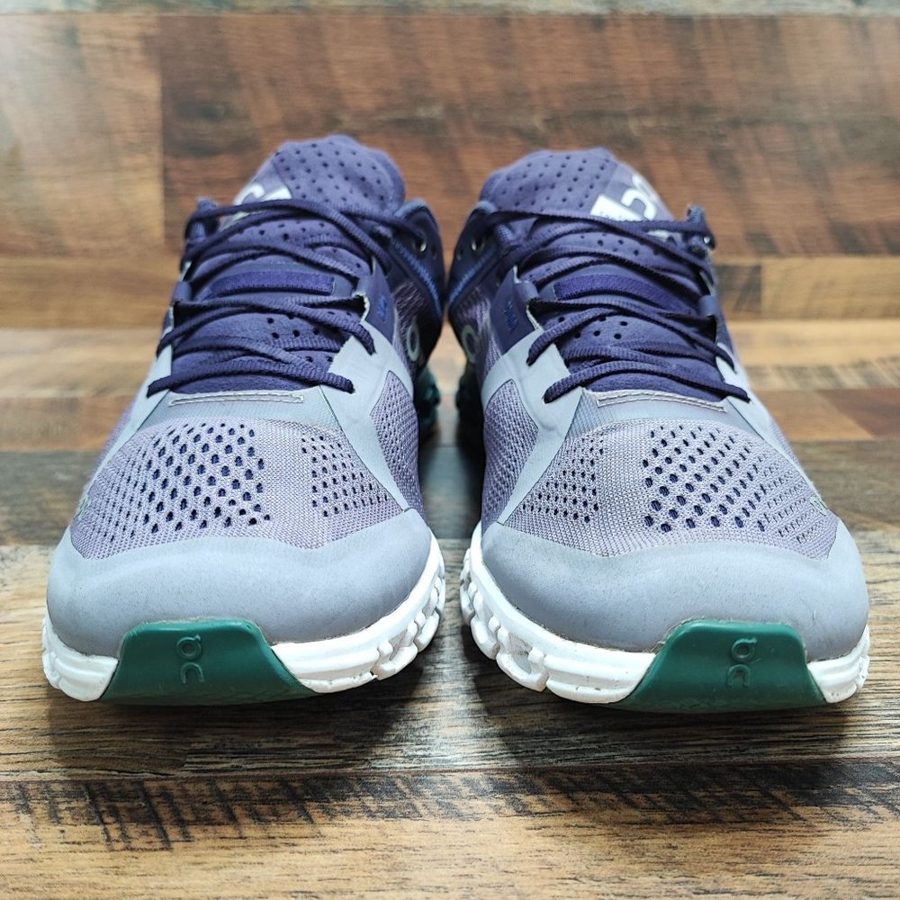 On Women’s Cloudflow Purple Mesh Lace Up Running Shoes Size 9 - Picture 2 of 8